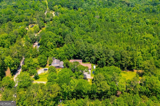 258 Big Oak Rd, Whitesburg, GA 30185 - bird's eye view of a heavily wooded area