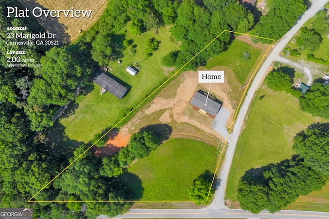 33 Marigold Dr, Carnesville, GA 30521 - drone / aerial view