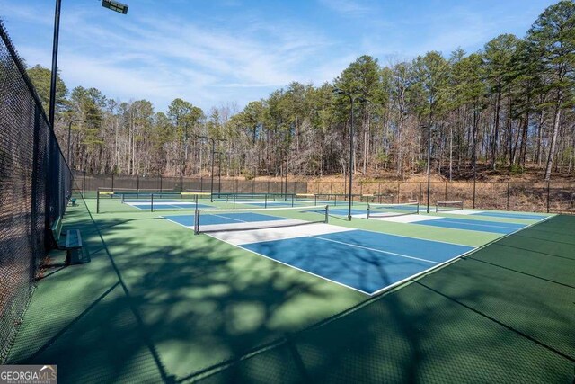 1573 Sautee Trl, Sautee Nacoochee, GA 30571 - view of tennis court featuring community basketball court and a view of trees