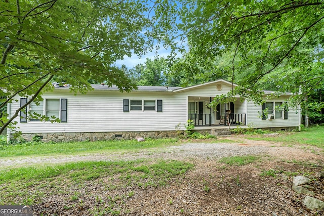 23 Wood Bine Ln, Crawford, GA 30630 - view of front of property with a porch and crawl space