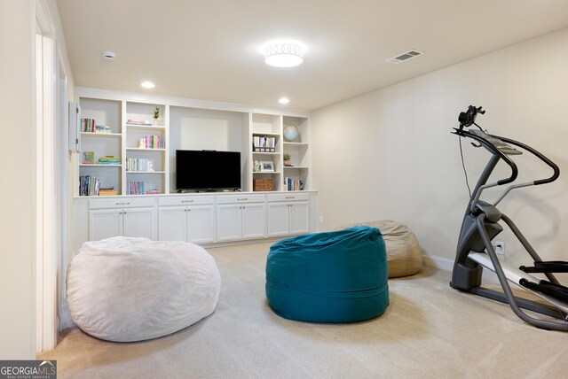 372 Abbington Way, Clarkesville, GA 30523 - living area with light colored carpet and recessed lighting