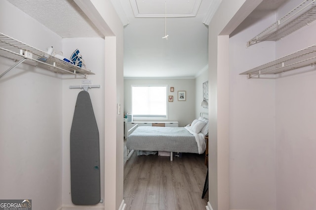 72 Sutton Pl, Avondale Estates, GA 30002 - spacious closet featuring attic access and wood finished floors