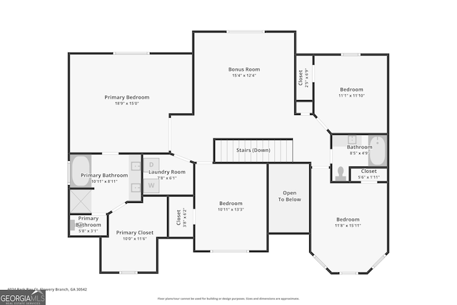 6024 Park Bay Ct, Flowery Branch, GA 30542 - floor plan / room layout