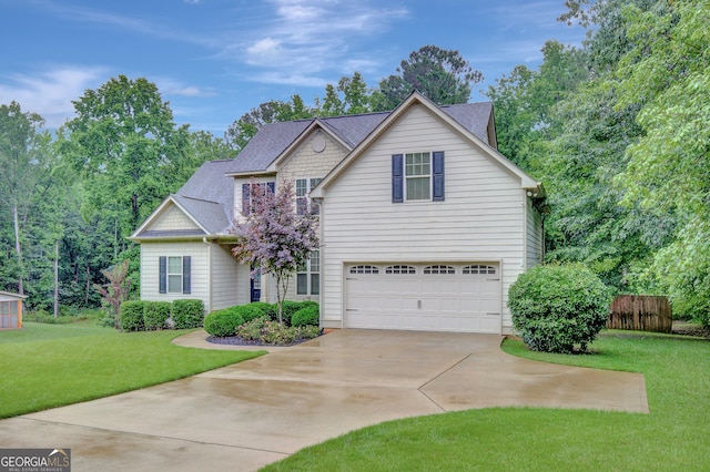 108 Hidden Springs Dr, Lagrange, GA 30240 - traditional home with concrete driveway, an attached garage, and a shingled roof