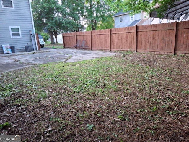 3530 Hopkins Ct, Powder Springs, GA 30127 - view of yard with a patio area and central AC unit