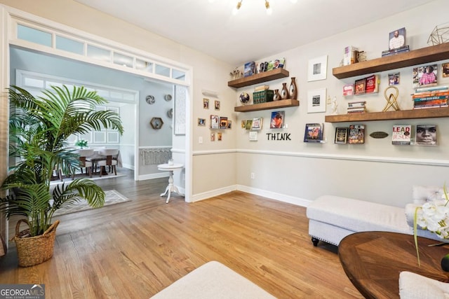 4630 Smokestone Dr, Douglasville, GA 30135 - sitting room featuring light wood-style floors and baseboards