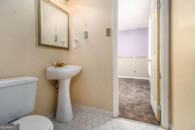 2209 Willoby Ct, Morrow, GA 30260 - half bath featuring toilet and baseboards