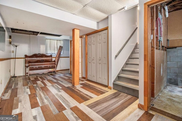 2209 Willoby Ct, Morrow, GA 30260 - finished below grade area featuring wood finished floors and stairs