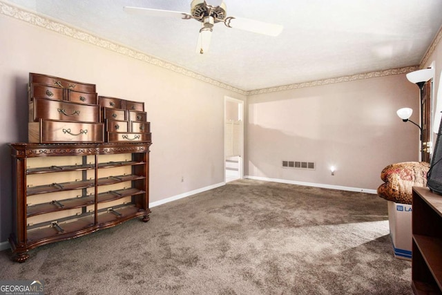 2209 Willoby Ct, Morrow, GA 30260 - unfurnished room with carpet, baseboards, and a ceiling fan