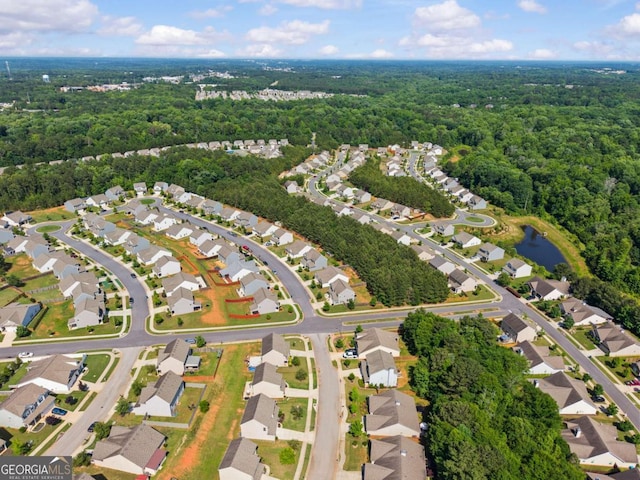 632 Holly Springs Ct, Athens, GA 30606 - aerial view of property and surrounding area with a heavily wooded area and nearby suburban area