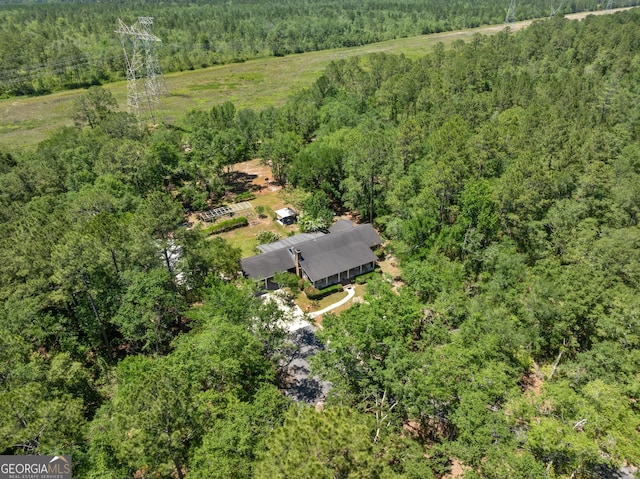 1206 Zittrouer Rd, Guyton, GA 31312 - bird's eye view of a heavily wooded area