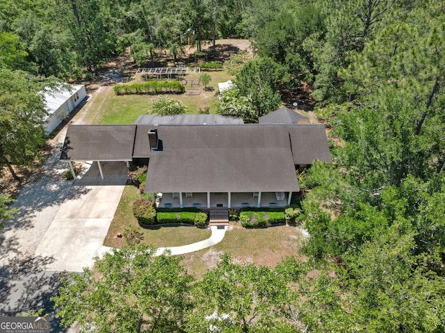 1206 Zittrouer Rd, Guyton, GA 31312 - aerial view of property and surrounding area