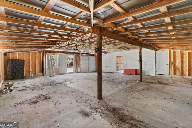 1206 Zittrouer Rd, Guyton, GA 31312 - miscellaneous room with a garage