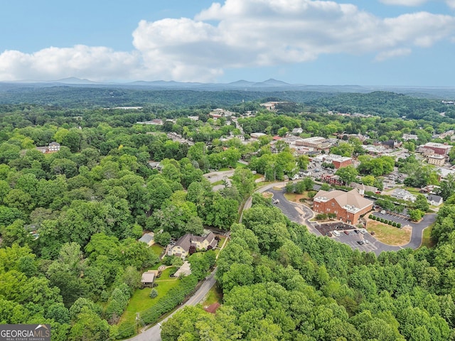 399 N Chestatee St, Dahlonega, GA 30533 - bird's eye view of a heavily wooded area and a mountain backdrop