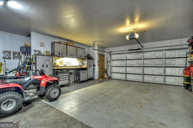241 Dunn Mill Creek Rd, Blue Ridge, GA 30513 - garage featuring a garage door opener