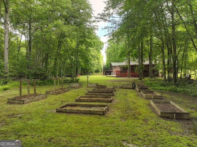 241 Dunn Mill Creek Rd, Blue Ridge, GA 30513 - surrounding community featuring a garden and a lawn