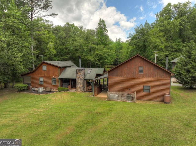 241 Dunn Mill Creek Rd, Blue Ridge, GA 30513 - back of property with a yard