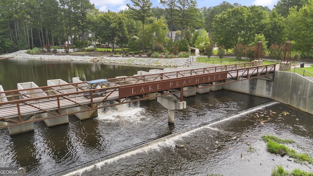 1240 Hayes Sq, Peachtree City, GA 30269 - dock with a water view