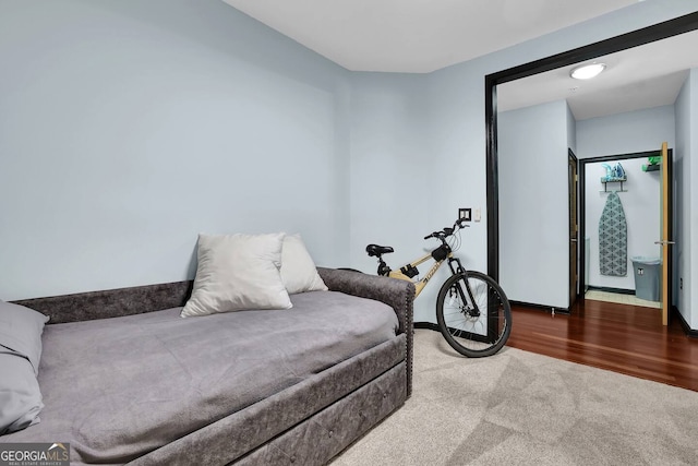 898 Oak St SW Unit 3204, Atlanta, GA 30310 - living area featuring carpet, baseboards, and wood finished floors