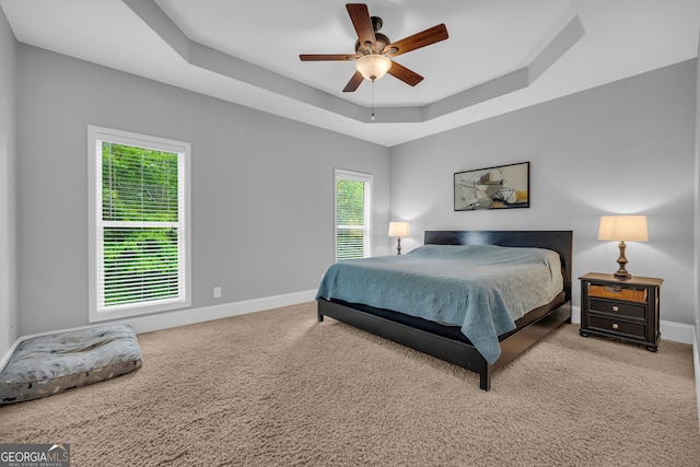 152 Charity Dr, Homer, GA 30547 - bedroom featuring baseboards, carpet, and a tray ceiling