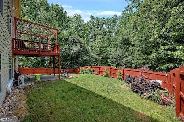 204 Starwood Ct, Acworth, GA 30102 - view of yard with a deck