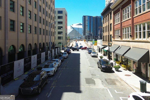 87 Peachtree St SW Unit 209, Atlanta, GA 30303 - view of asphalt street with a view of city and street lights