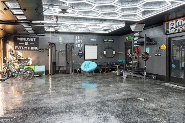 4076 Airline Rd, Mcdonough, GA 30252 - garage featuring a garage door opener