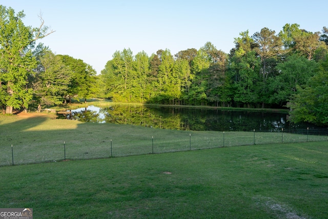 4076 Airline Rd, Mcdonough, GA 30252 - view of yard with a water view and a view of trees