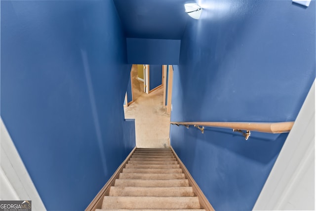 635 Piping Rock Pt, Lawrenceville, GA 30043 - stairs with carpet flooring