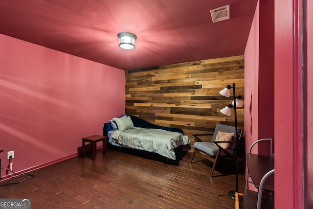 635 Piping Rock Pt, Lawrenceville, GA 30043 - bedroom with wood walls and wood finished floors