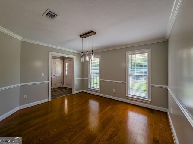 34 Alan Ln Unit 7, Tifton, GA 31793 - empty room with wood finished floors, baseboards, and ornamental molding