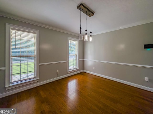 34 Alan Ln Unit 7, Tifton, GA 31793 - spare room with wood finished floors, ornamental molding, and baseboards