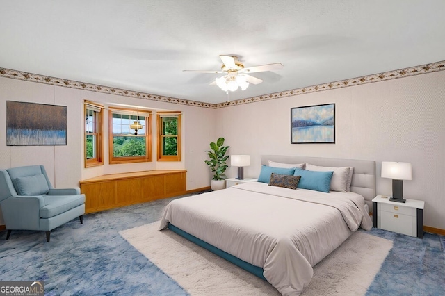 156 Spoon Hill Dr, Hayesville, NC 28904 - bedroom with carpet, ceiling fan, and baseboards