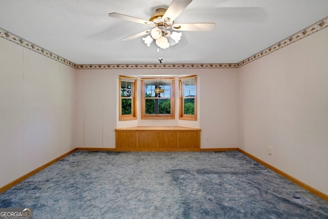 156 Spoon Hill Dr, Hayesville, NC 28904 - empty room featuring carpet flooring, a ceiling fan, and baseboards