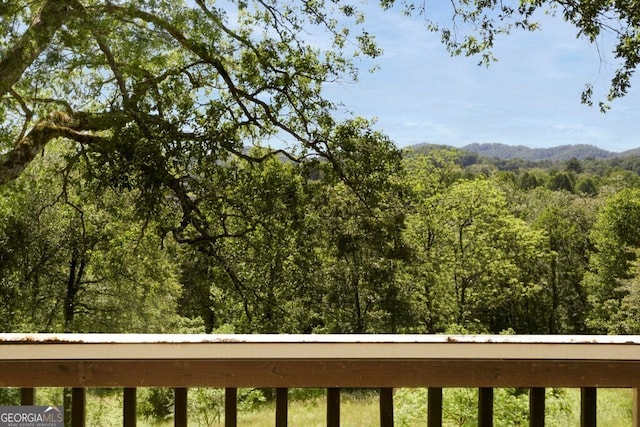 156 Spoon Hill Dr, Hayesville, NC 28904 - view of mountain background featuring a heavily wooded area