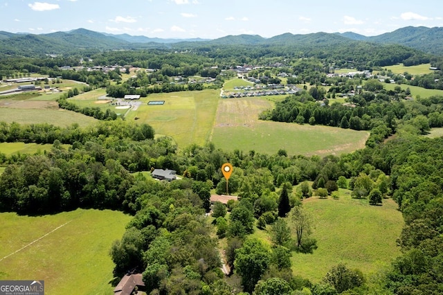 156 Spoon Hill Dr, Hayesville, NC 28904 - overview of rural landscape with a mountainous background