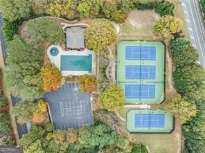 13037 Overlook Pass, Roswell, GA 30075 - aerial view of property and surrounding area