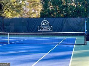 13037 Overlook Pass, Roswell, GA 30075 - view of tennis court