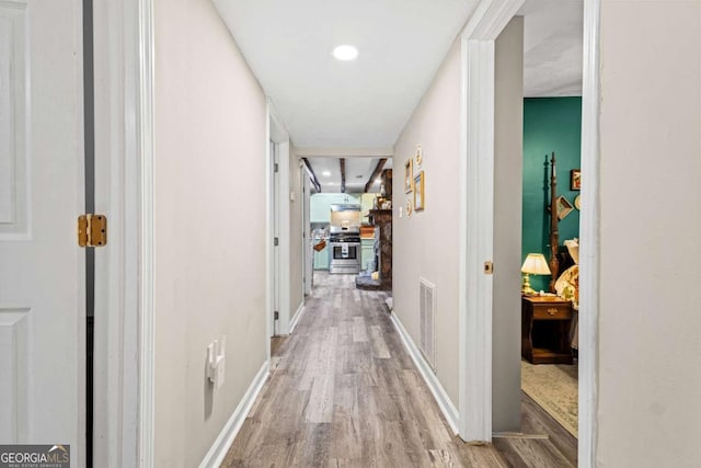 251 Lang St, Griffin, GA 30223 - corridor with light wood-type flooring and baseboards