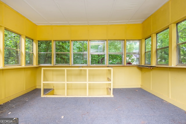 3549 Dogwood Dr, Powder Springs, GA 30127 - unfurnished sunroom featuring a decorative wall