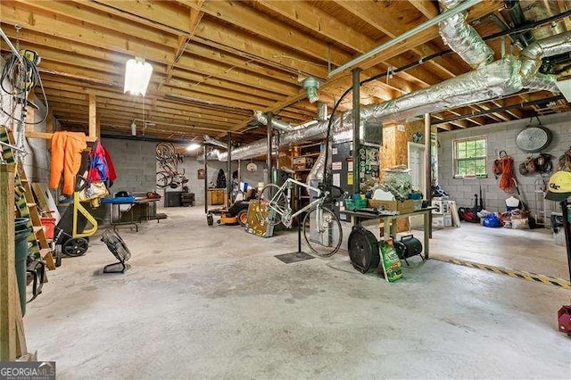 2270 Dinsmore Rd, Alpharetta, GA 30004 - basement featuring concrete block wall