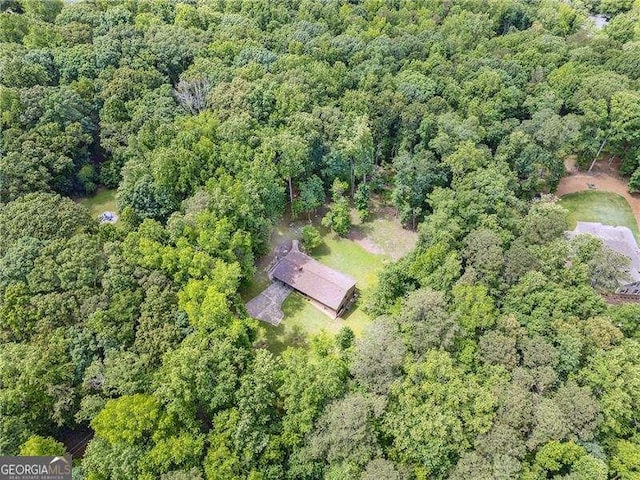 2270 Dinsmore Rd, Alpharetta, GA 30004 - aerial view of property and surrounding area featuring a forest