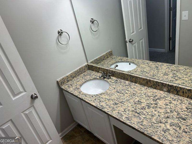 5755 Belmont Ridge Cir, Lithonia, GA 30038 - bathroom with vanity and baseboards