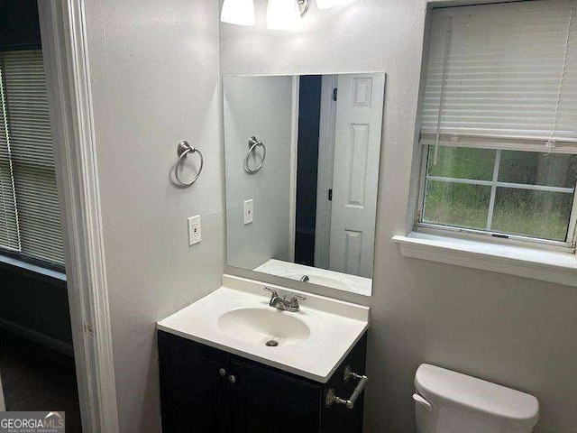 5755 Belmont Ridge Cir, Lithonia, GA 30038 - bathroom featuring vanity and toilet