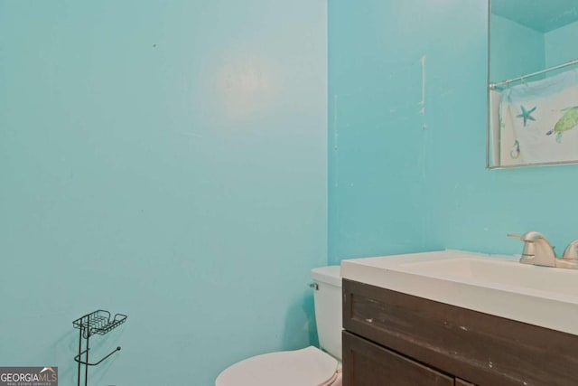 128 Deann Dr, Hinesville, GA 31313 - full bath with vanity, toilet, and curtained shower