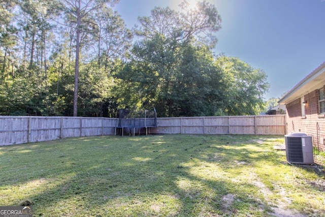 128 Deann Dr, Hinesville, GA 31313 - view of yard featuring central AC unit