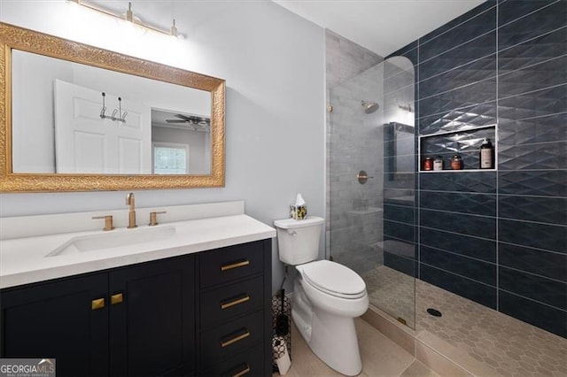 68 Edwin Pl, Atlanta, GA 30318 - full bathroom featuring toilet, vanity, and a walk in shower
