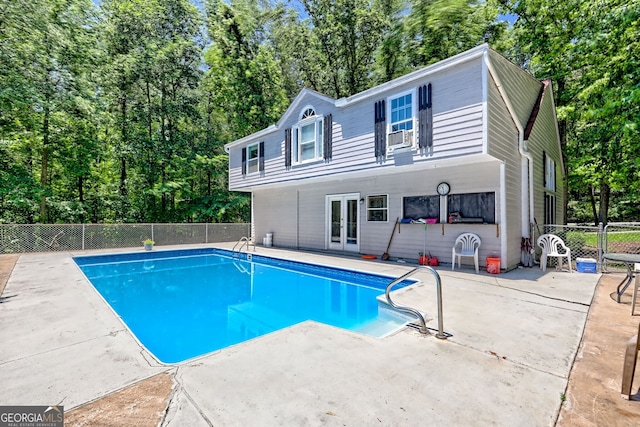 218 Jefferson Pl, Toccoa, GA 30577 - view of pool featuring french doors, a patio area, and view of scattered trees