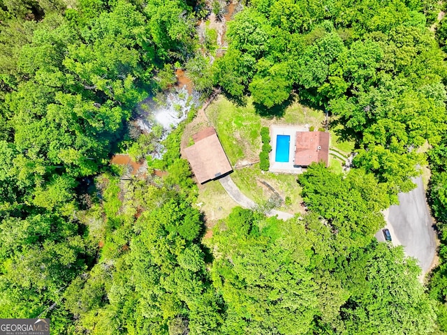 218 Jefferson Pl, Toccoa, GA 30577 - bird's eye view of a pool