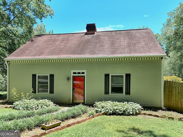 218 Jefferson Pl, Toccoa, GA 30577 - view of front of house with roof with shingles and a chimney
